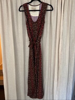 Ace & Jig Brown Sleeveless Tie-Waist Jumpsuit